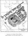 plan de la ziggourat et du temple de Nabû à Borsippa